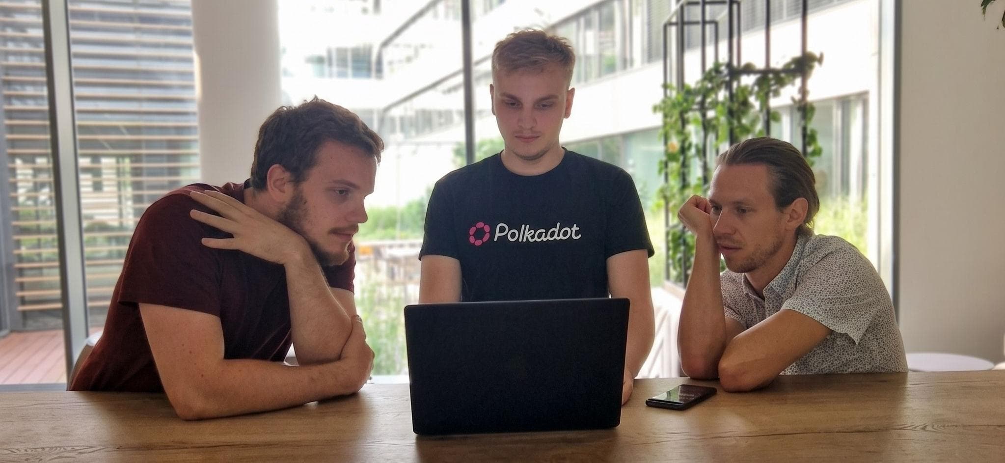 Convertible Capital core team — Mykyta, Trinitron, and Ricco — Prague 2025